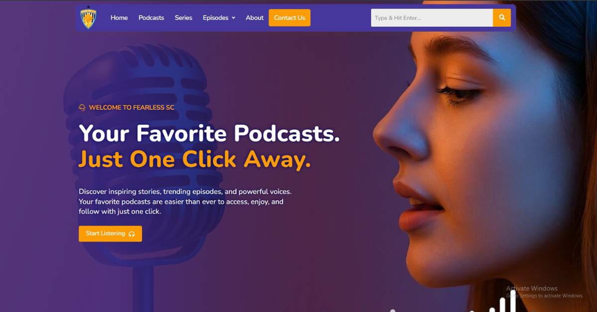 Read more about the article Podcast Website Design | Fearless SC